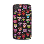 Retro owl pattern illustration iphone 4 tough case