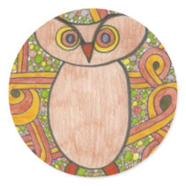 Retro Owl stickers by teachergurrl Retro Owl stickers