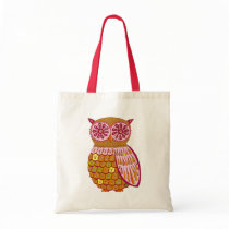 Retro Owl Tote Bag
