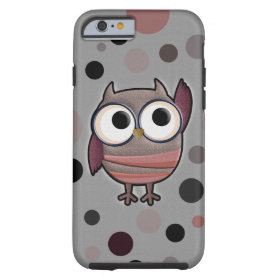Retro Owl Tough iPhone 6 Case