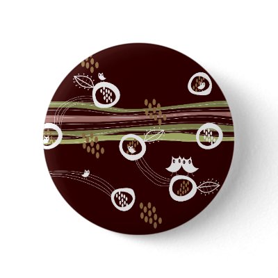 Retro Owls Family Gift / Favor / Button by fat_fa_tin