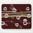 Retro Owls Family Mousepad