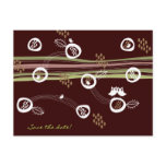 Retro Owls Family Save-the-Date Postcard
