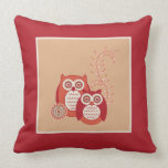 Retro Owls Pillow