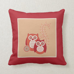 Retro Owls Pillow
