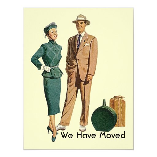 Retro packed up We have Moved Move Announcement