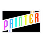 retro painter business card templates