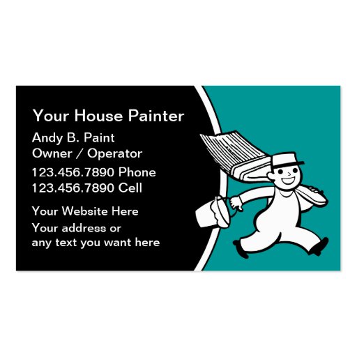 Retro Painter Business Cards (front side)