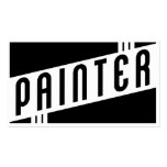 retro painter business cards