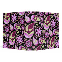 Retro Paisley Binder