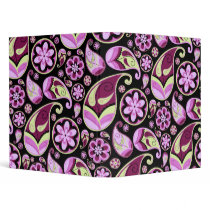 Retro Paisley Binder