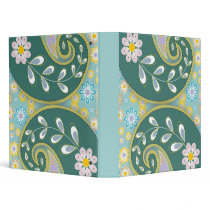 Retro Paisley Binder