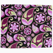Retro Paisley Binder