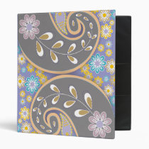Retro Paisley Binder