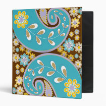 Retro Paisley Binder