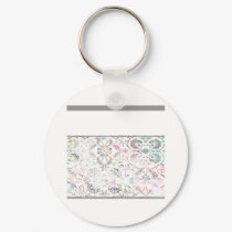 retro paisley keychains