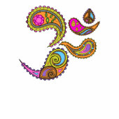 'Retro Paisley Om Yoga Shirt'