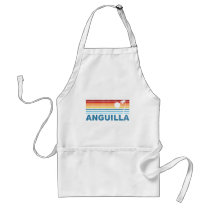 Retro Palm Tree Anguilla Aprons