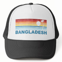 Retro Palm Tree Bangladesh Trucker Hat