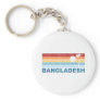 Retro Palm Tree Bangladesh Keychains