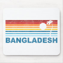 Retro Palm Tree Bangladesh Mouse Pad