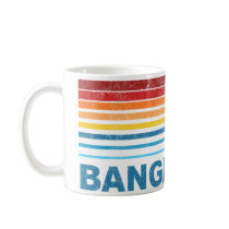 Retro Palm Tree Bangladesh Coffee Mugs