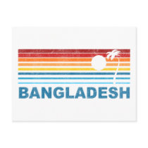 Retro Palm Tree Bangladesh Postcards