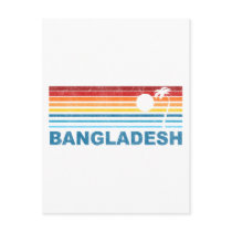 Retro Palm Tree Bangladesh Postcards