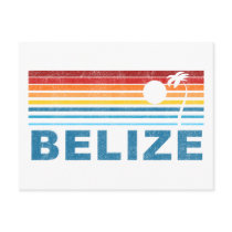Retro Palm Tree Belize Postcards