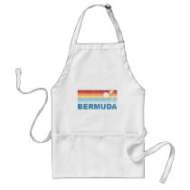 Retro Palm Tree Bermuda Apron