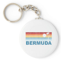 Retro Palm Tree Bermuda Key Chain