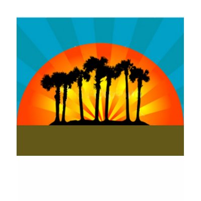 Retro Palm Trees Tee Shirts by PenguinPose
