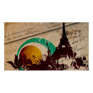 Retro Paris Profile Card profilecard