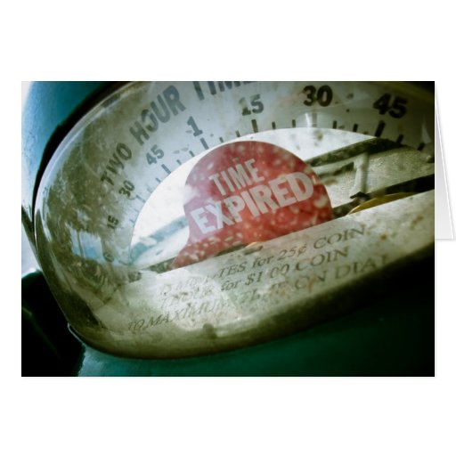 Retro Parking Meter 01 Card