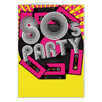 Retro Party Background Greeting Card
