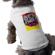 Retro Party Background Dog Shirt