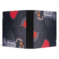 Retro Party 3 Ring Binder