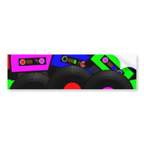 Retro Party Design Bumper Sticker