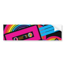 Retro Party Design Bumper Stickers