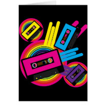 Retro Party Design Greeting Card