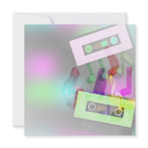 Retro Party Design Custom Invites