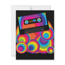 Retro Party Design Custom Announcements