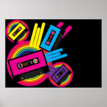 Retro Party Design Print