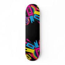 Retro Party Design Skate Board