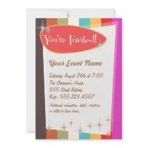 Retro Party Invitation