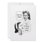 Retro Party Personalized Invitations
