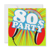 Retro Party Custom Invitations