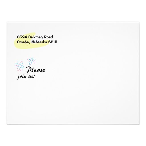 Retro Party Invite Postcard