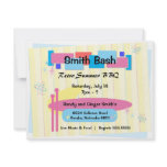 Retro Party Invite Postcard