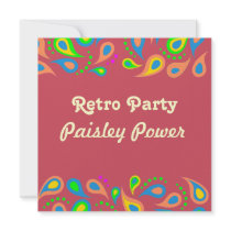 retro party -paisley pattern